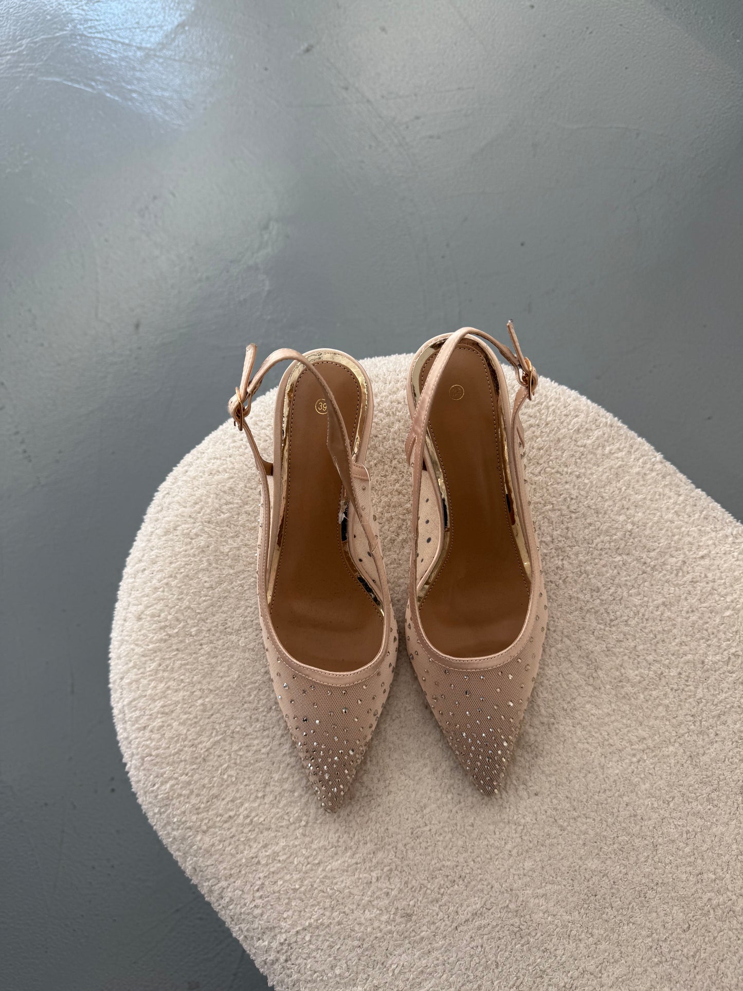 Gold Diamond Heels