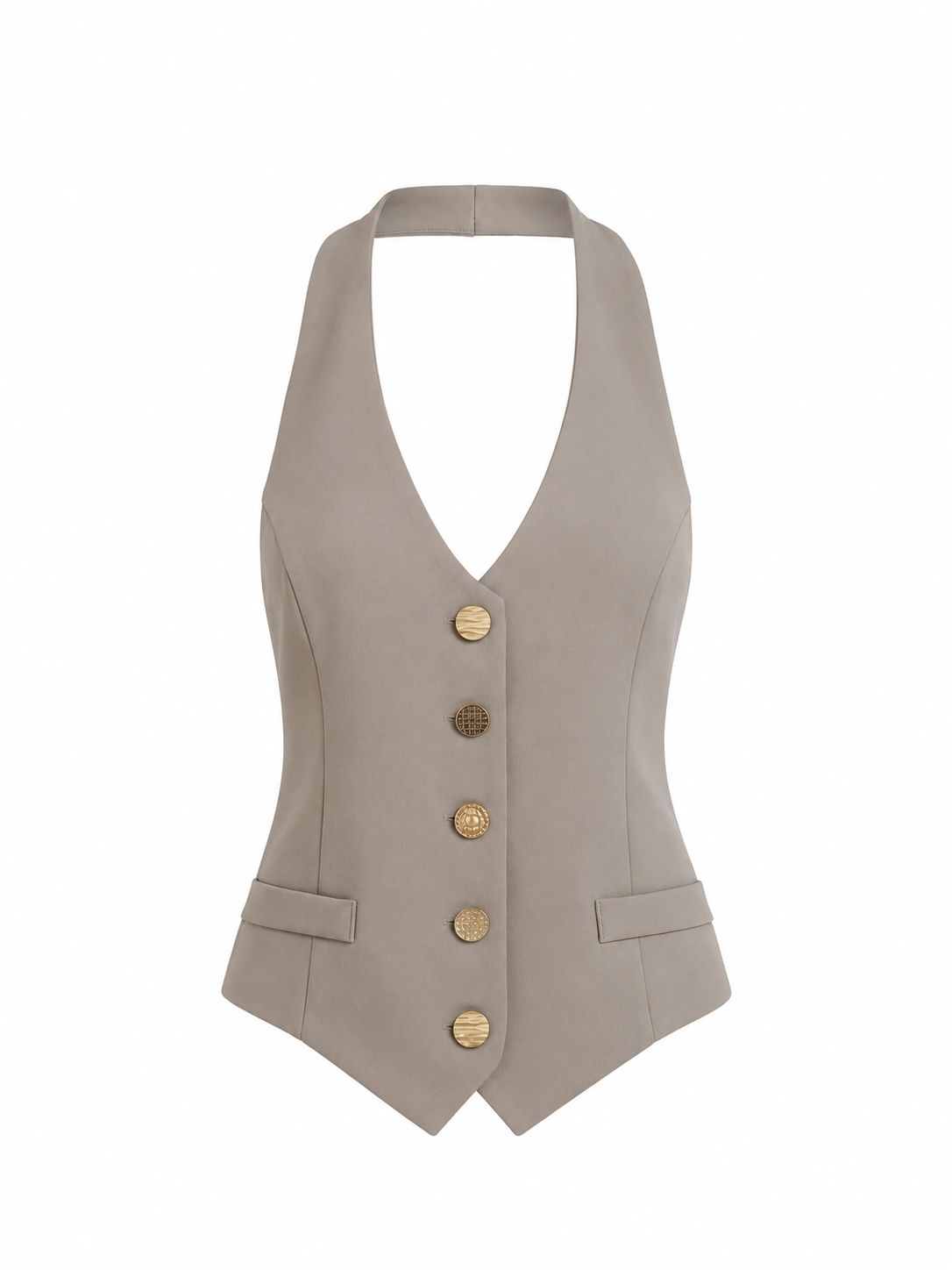 Beige Vest Top