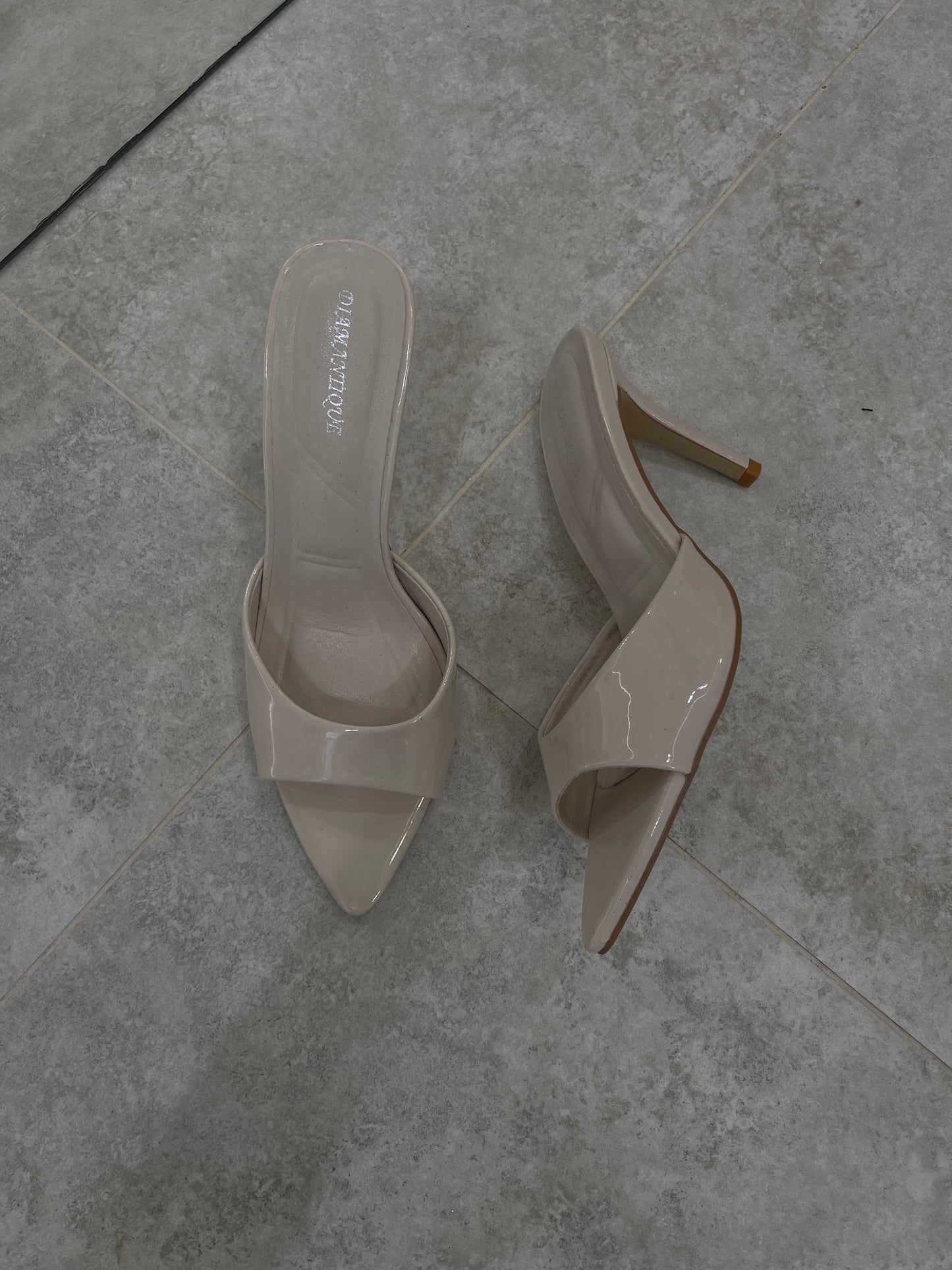 Beige Mules 6367