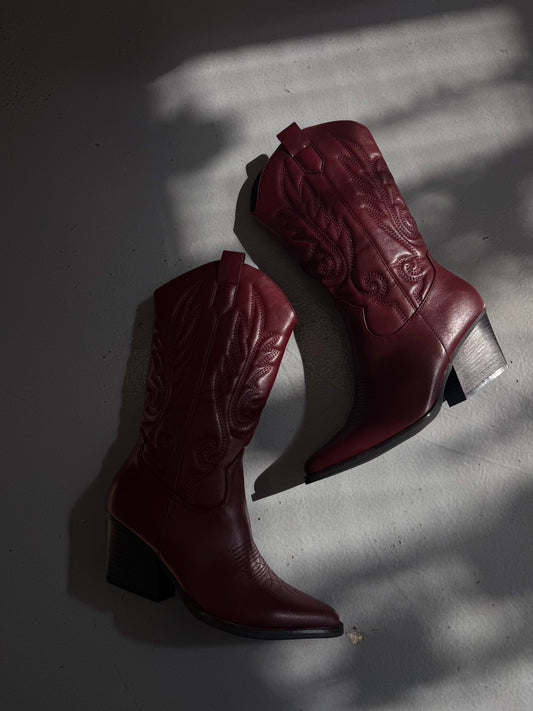 Burgundy Boots