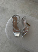 Silver Heels With Diamonds
