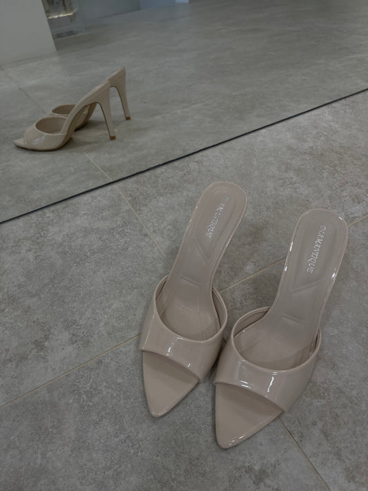 Beige Mules 6367
