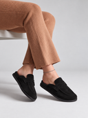 Black Suede Flats