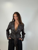 Crop Belted Jacket