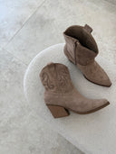 Beige Suede Boots