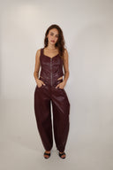 Leather Corset Set