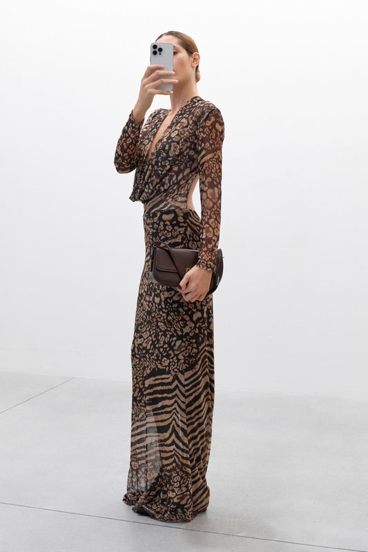 Lumina Leopard Dress