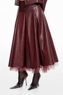 Lumina Leather Skirt