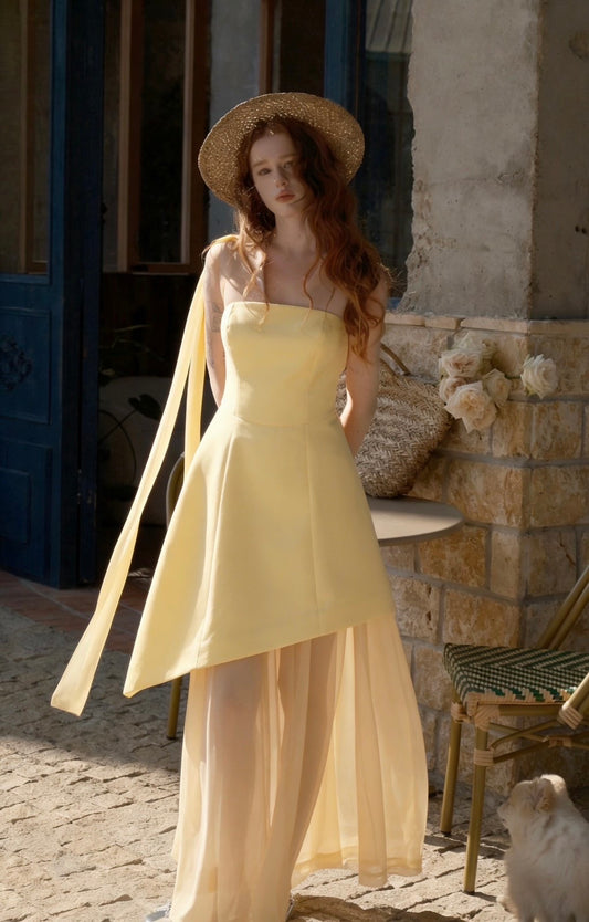 Lumina Dress With Mesh Skirt