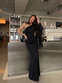 One Shoulder Maxi Dress