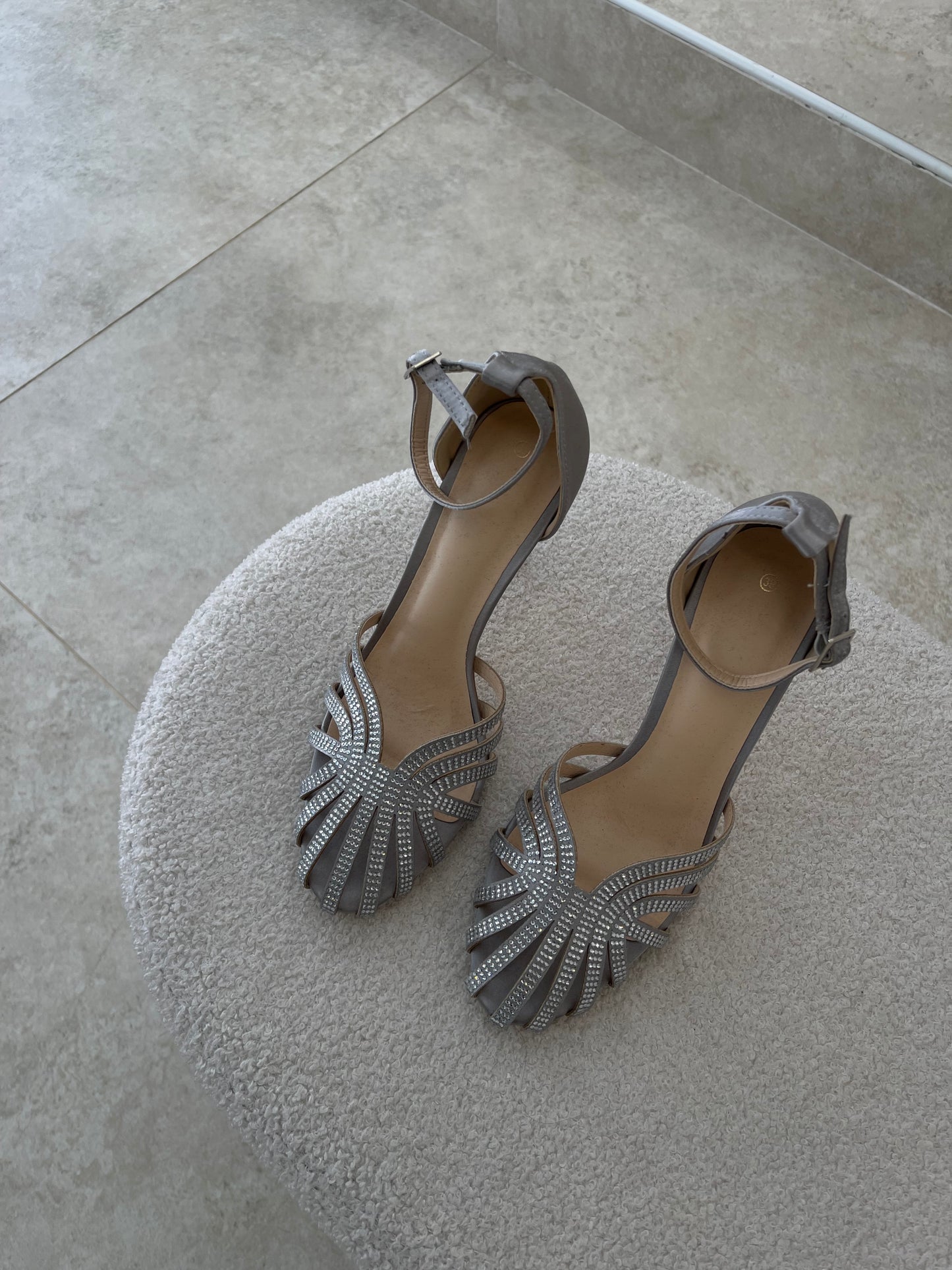 Silver Diamond Heels