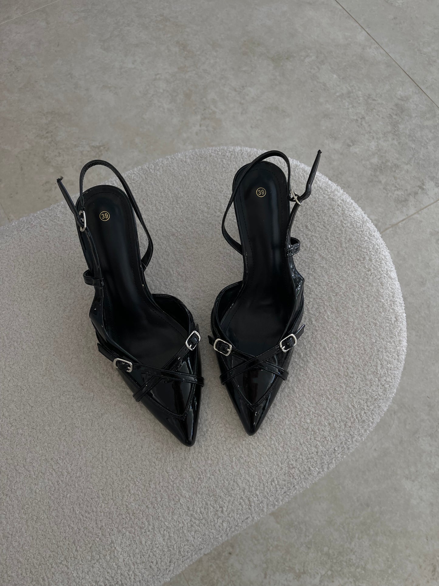 Black Heels With Straps