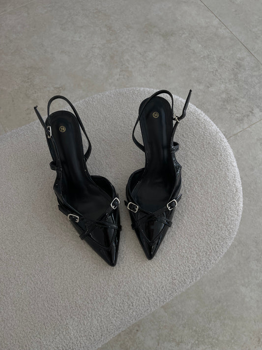 Black Heels With Straps