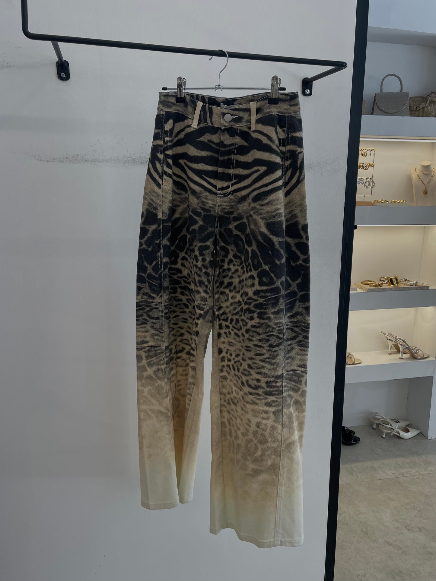 Zebra Print Jean
