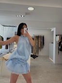Balloon Dress With Pearls