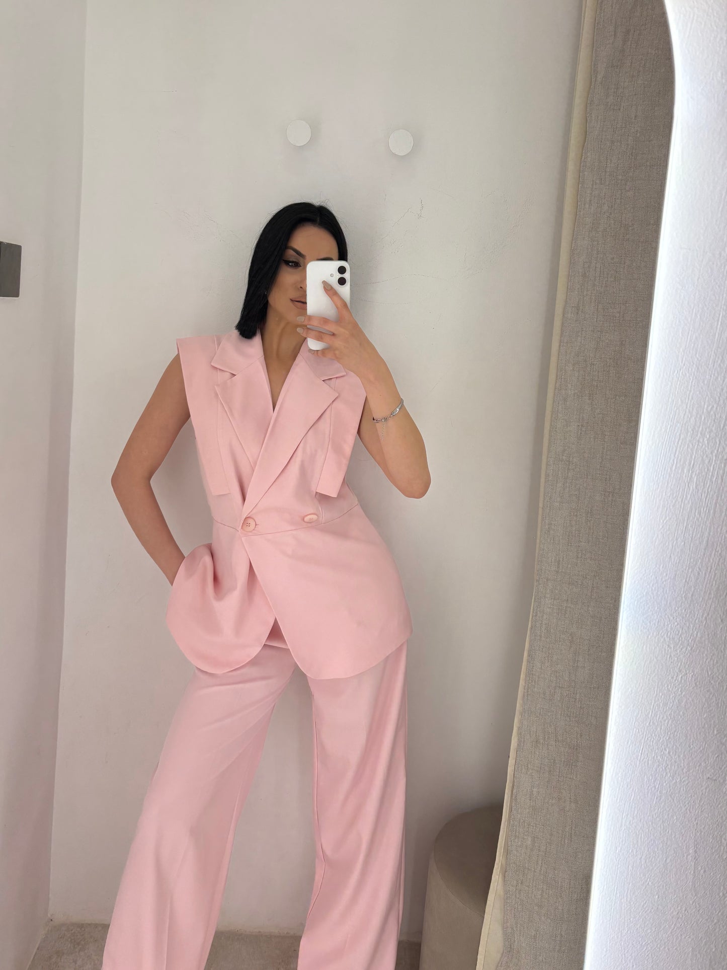 Pink Vest Set