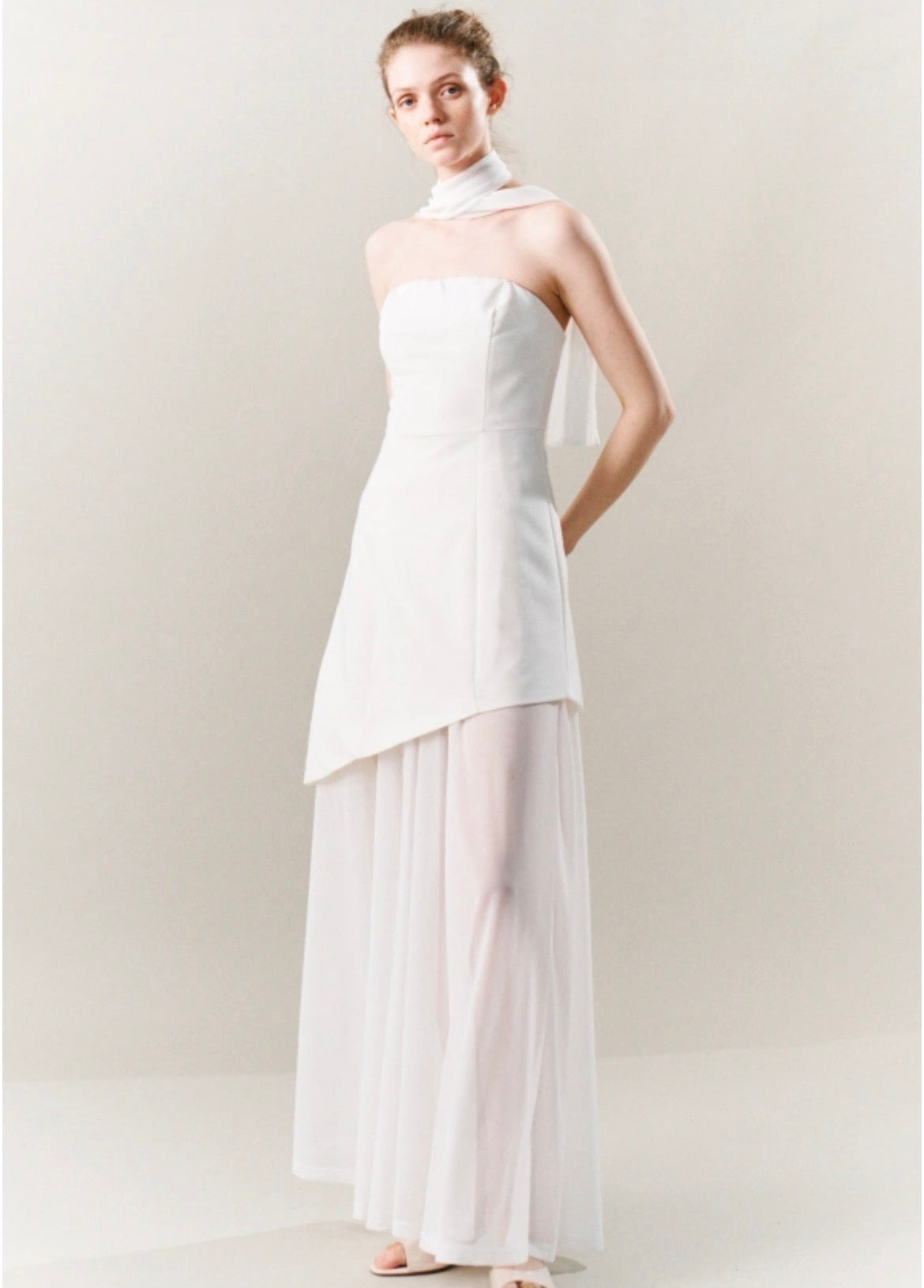 Lumina Dress With Mesh Skirt