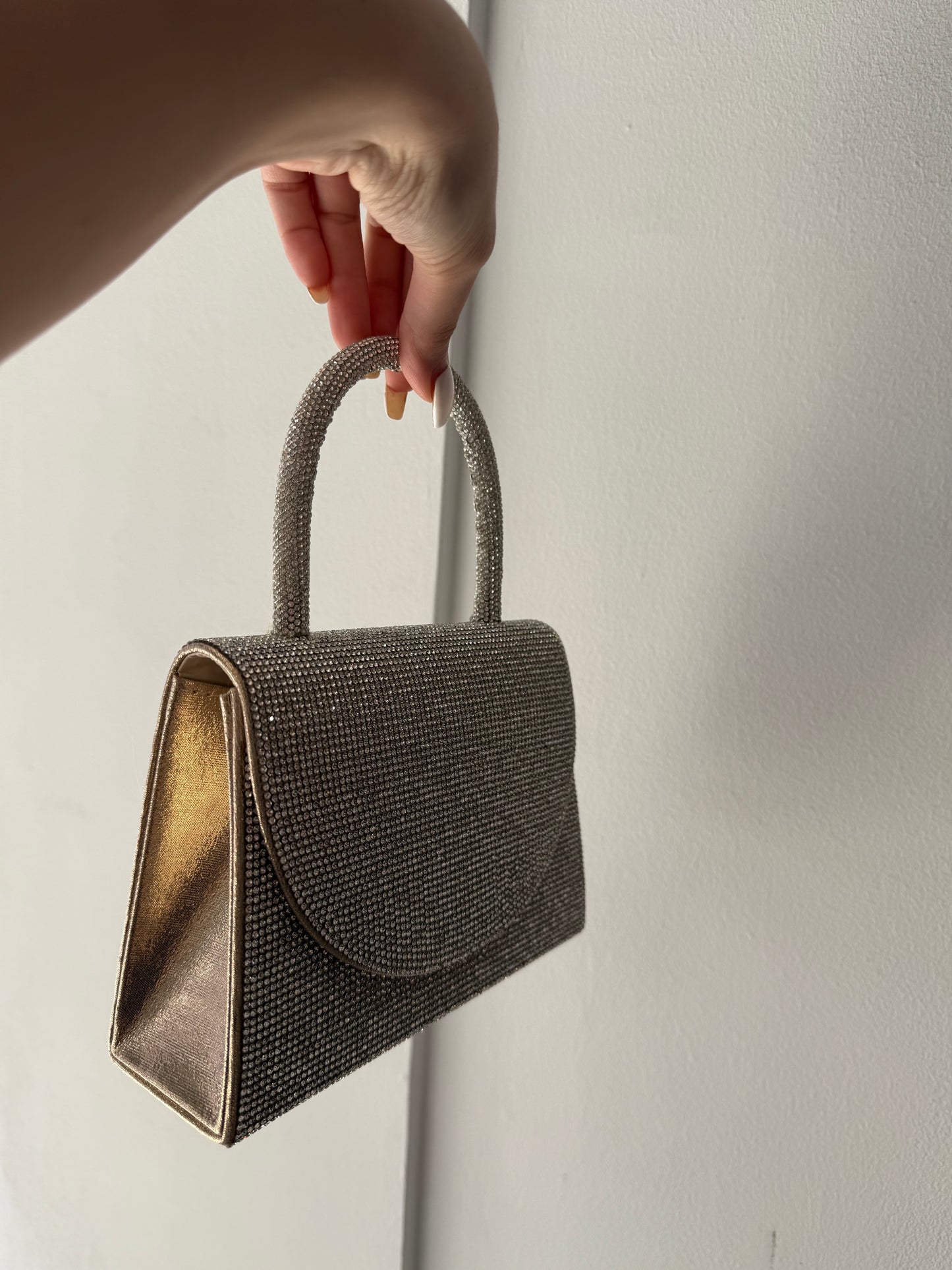Emy Diamond Gold Bag