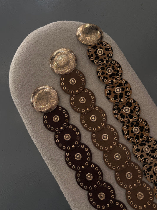 Belts with gold details