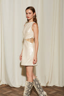 Vinyl Dress Beige