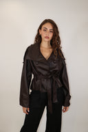 Belted Leather Jacket