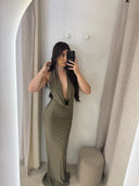 Mery Maissy Collection Dress Khaki