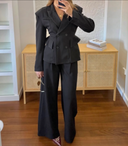 Suit with Waist Detail