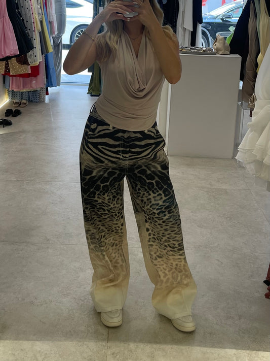 Zebra Print Jean
