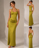 Maxi Dress With Cut Detail ￼