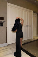 Black Mini Dress With Detail