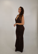 Brown Lace Dress