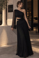 One Shoulder Maxi Dress