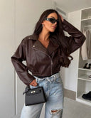 Leather Jacket With Zip