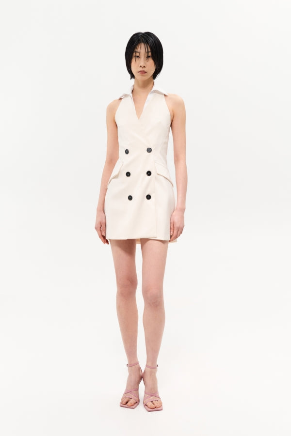 Lumina Beige Vest Dress