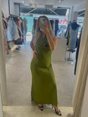 Backless Satin Dress