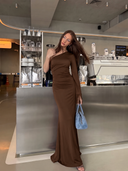 One Shoulder Maxi Dress