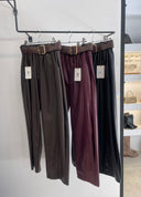 Leather Pants With Belt