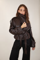 Belted Leather Jacket