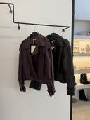 Leather Crop Jacket
