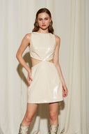 Vinyl Dress Beige
