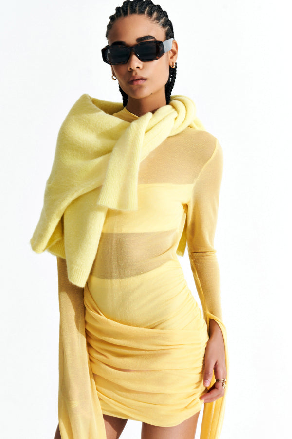 Lumina Mesh Mini Dress