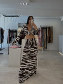 Zebra Kimono Set