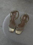 Gold Heels With Diamonds