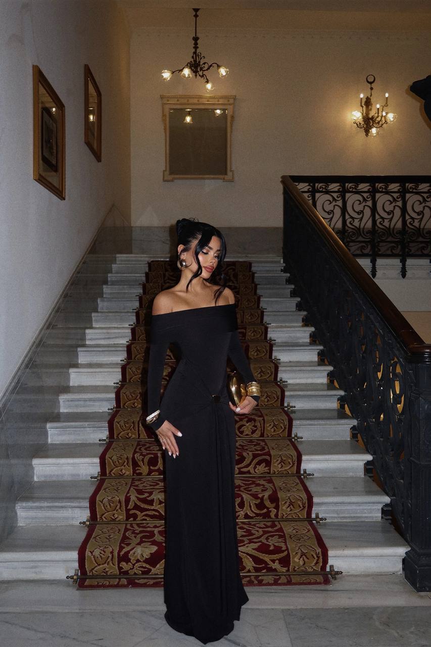 Fenia Long Sleeve Dress Black