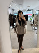Leather Oversized Blazer