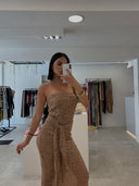 Strapless Lace Dress
