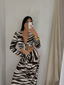 Zebra Kimono Set
