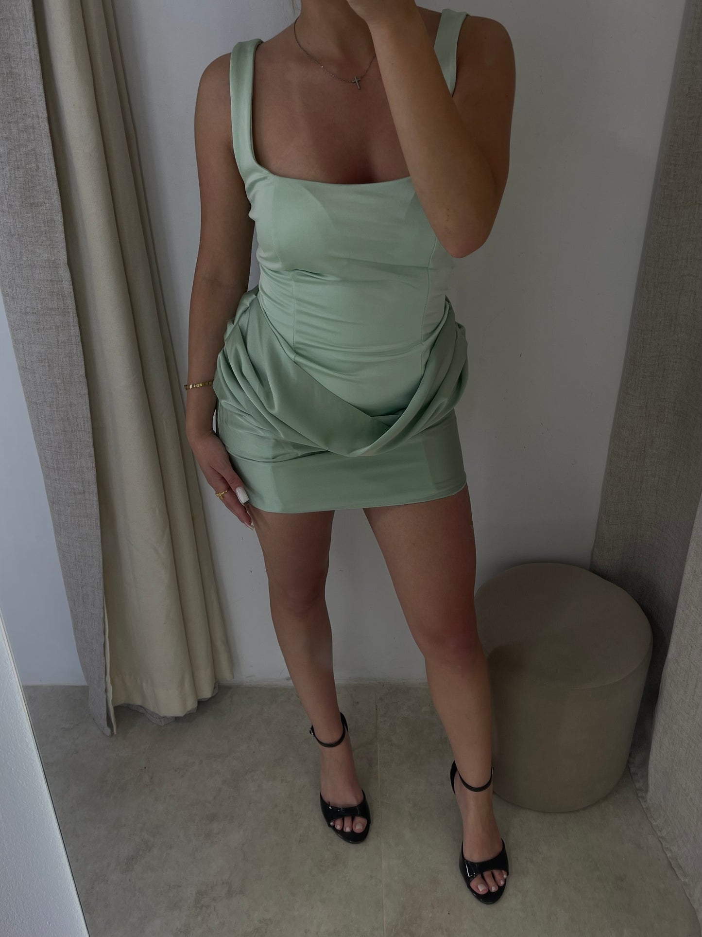 Mini Satin Dress
