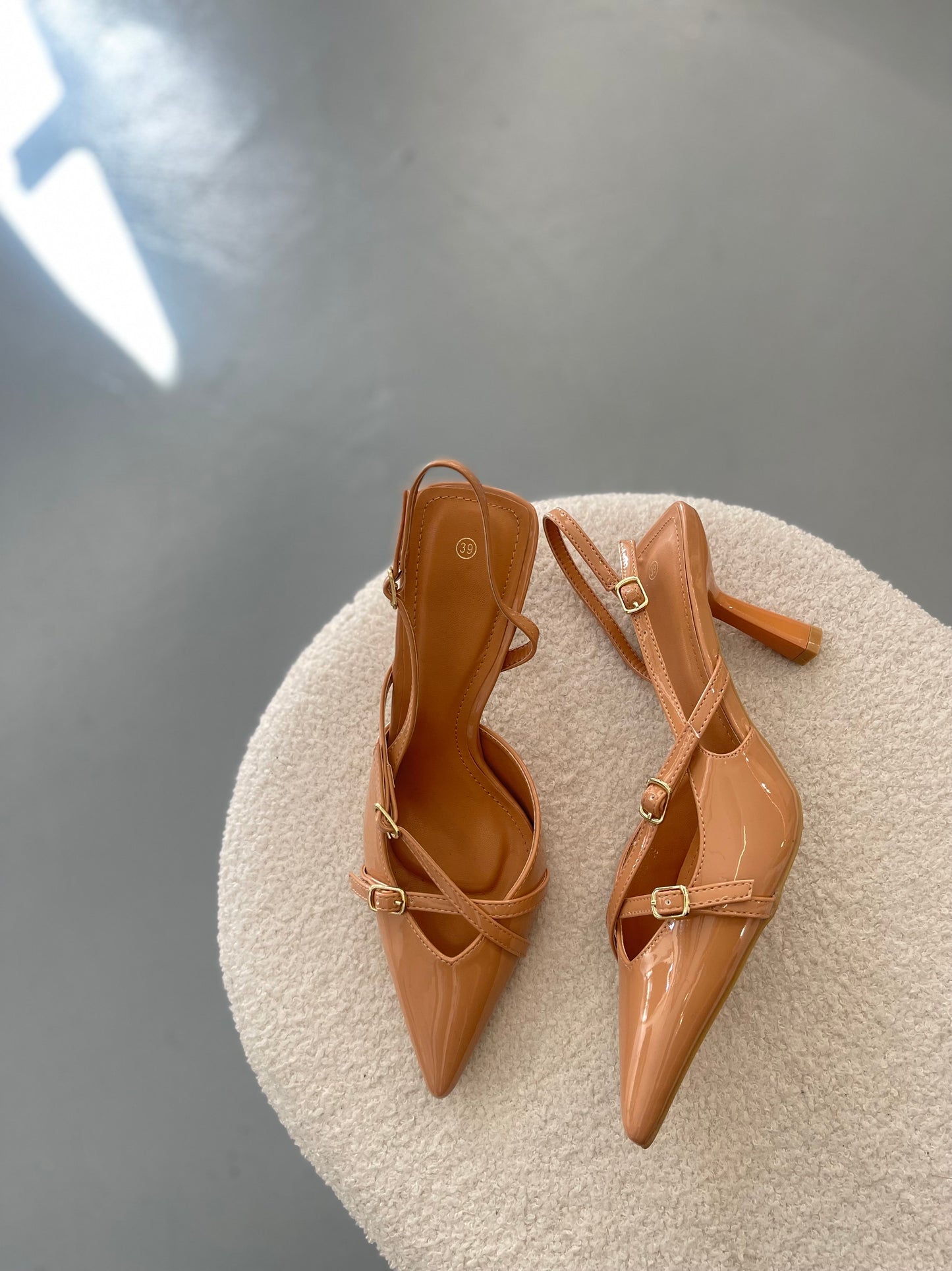 Rita Nude Heels With Straps
