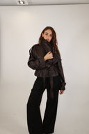 Belted Leather Jacket